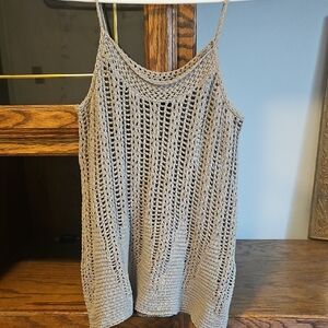 Express Tan Crochet Camisole